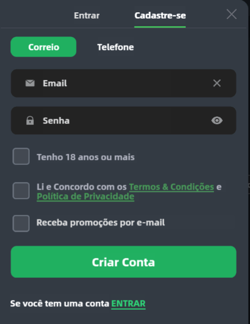 813bet com login após registro via e-mail ou telefone